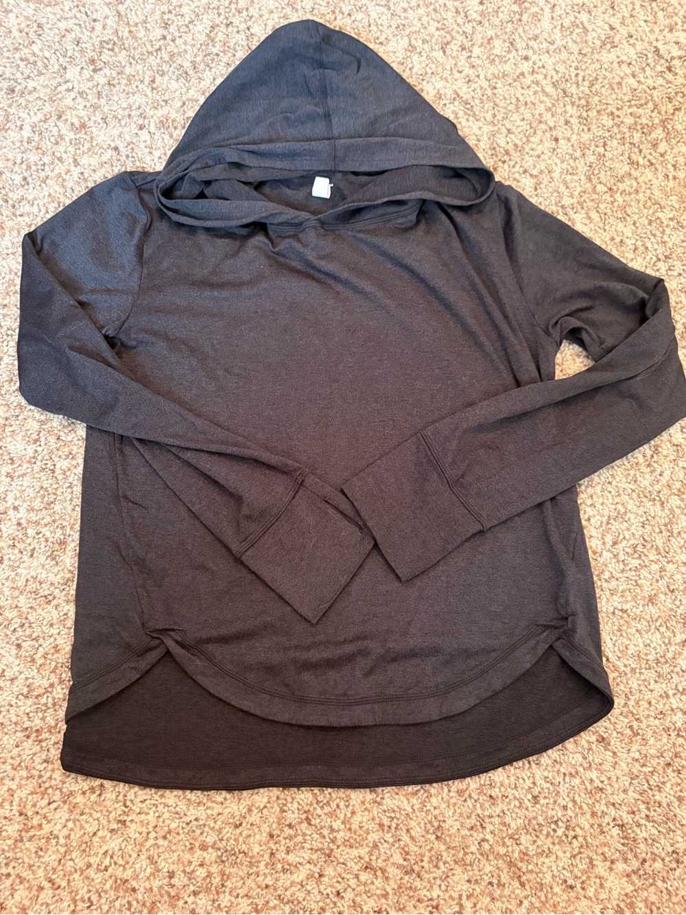 Zella Dark Charcoal Hooded Pullover